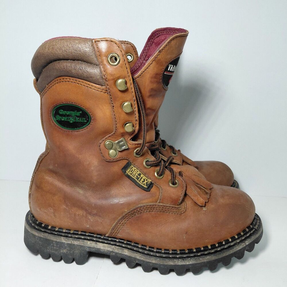 GEORGIA BOOT SPORT & TRAIL BROWN LEATHER Women's SZ 8 M GORETEX